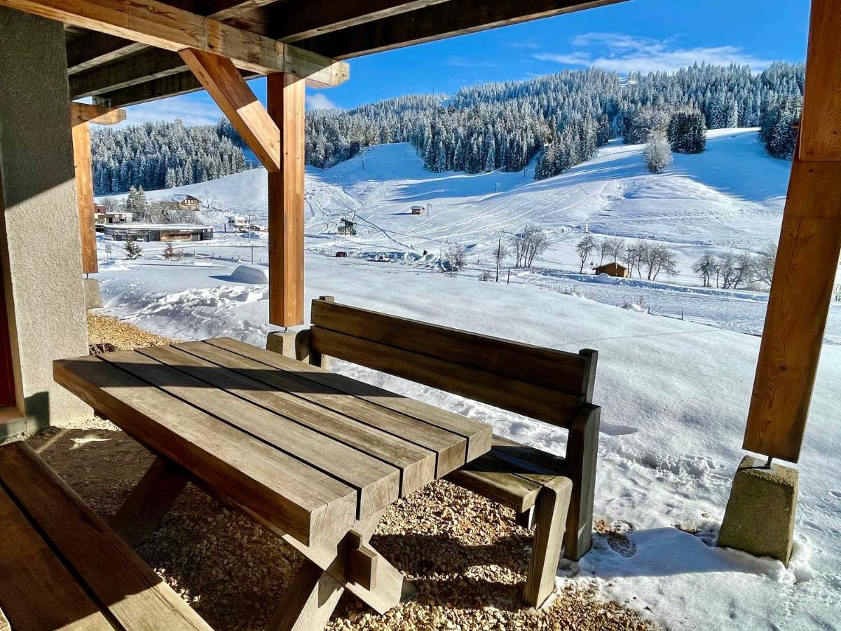 Gite Avec Terrasse Et Belle Vue - Chaletnelda Com Lamoura Zewnętrze zdjęcie