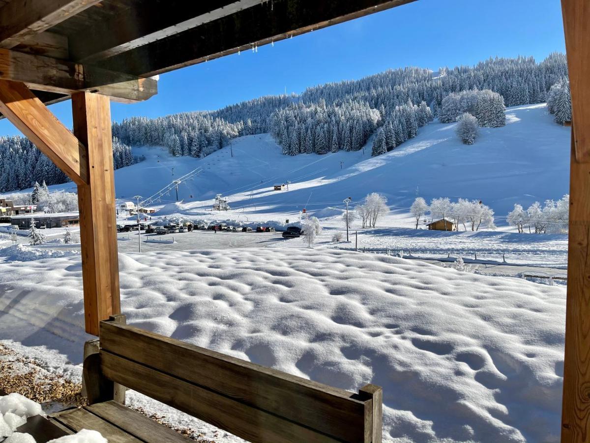 Gite Avec Terrasse Et Belle Vue - Chaletnelda Com Lamoura Zewnętrze zdjęcie