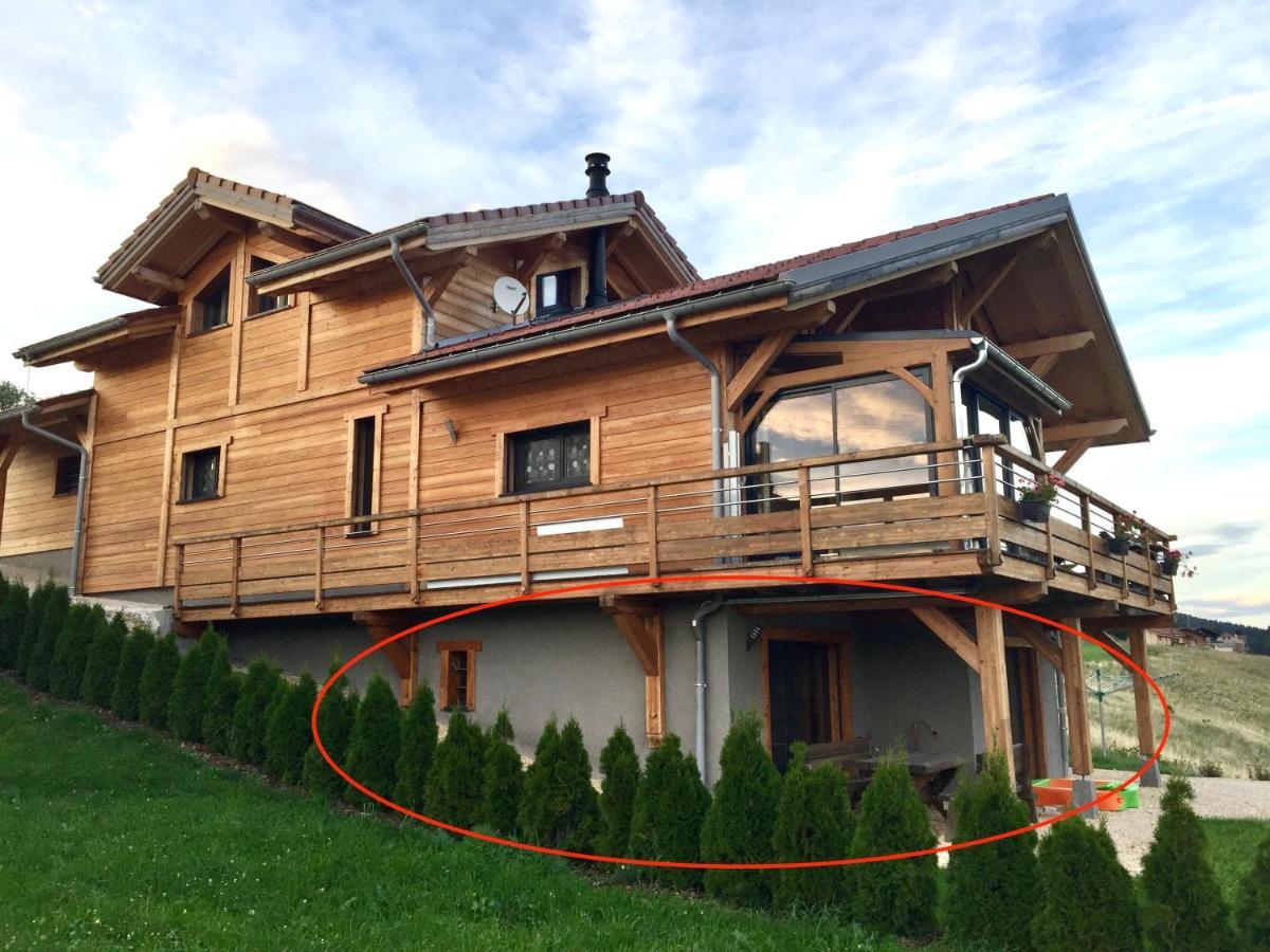 Gite Avec Terrasse Et Belle Vue - Chaletnelda Com Lamoura Zewnętrze zdjęcie