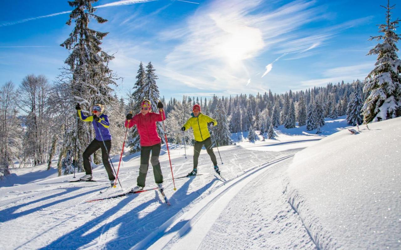 Gite Avec Terrasse Et Belle Vue - Chaletnelda Com Lamoura Zewnętrze zdjęcie