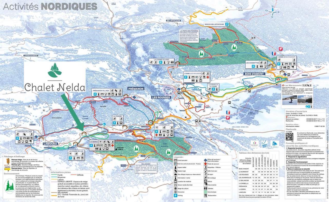 Gite Avec Terrasse Et Belle Vue - Chaletnelda Com Lamoura Zewnętrze zdjęcie