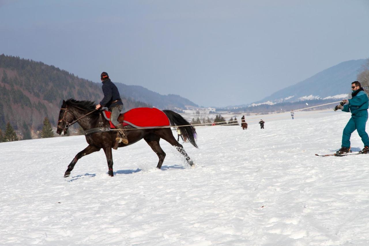 Gite Avec Terrasse Et Belle Vue - Chaletnelda Com Lamoura Zewnętrze zdjęcie