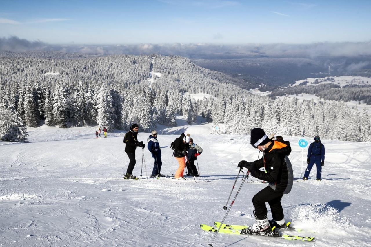 Gite Avec Terrasse Et Belle Vue - Chaletnelda Com Lamoura Zewnętrze zdjęcie